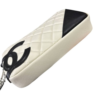 White Black Quilted Cambon Camera Bag w/ Box | VIP/GWP