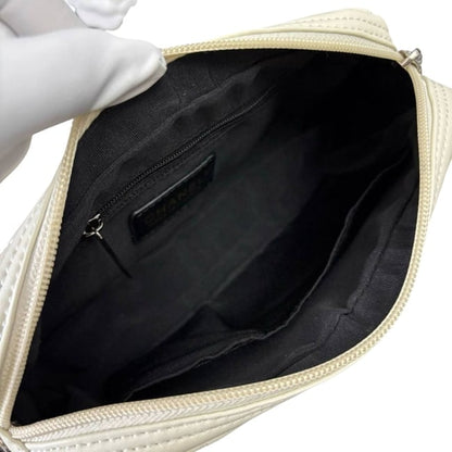 White Black Quilted Cambon Camera Bag w/ Box | VIP/GWP