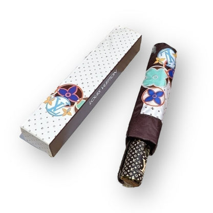 White Monogram Multi Floral Umbrella & Storage | VIP/GWP