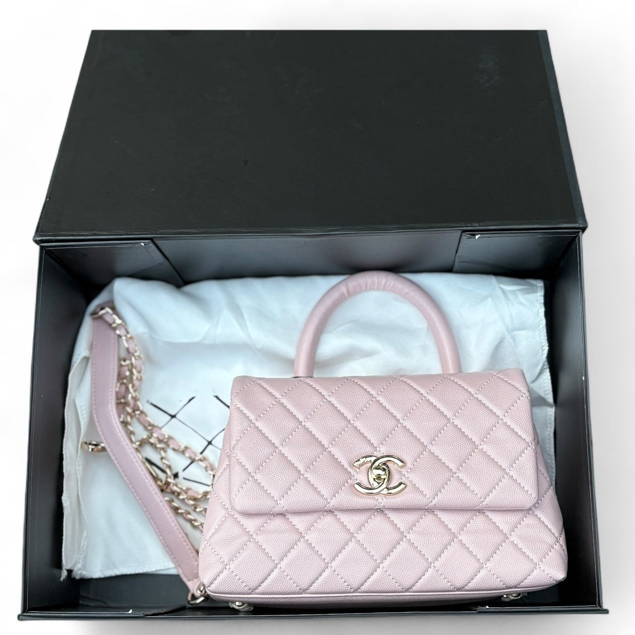 Pink Quilted CoCo Top Handle Bag w/ Box | VIP/GWP