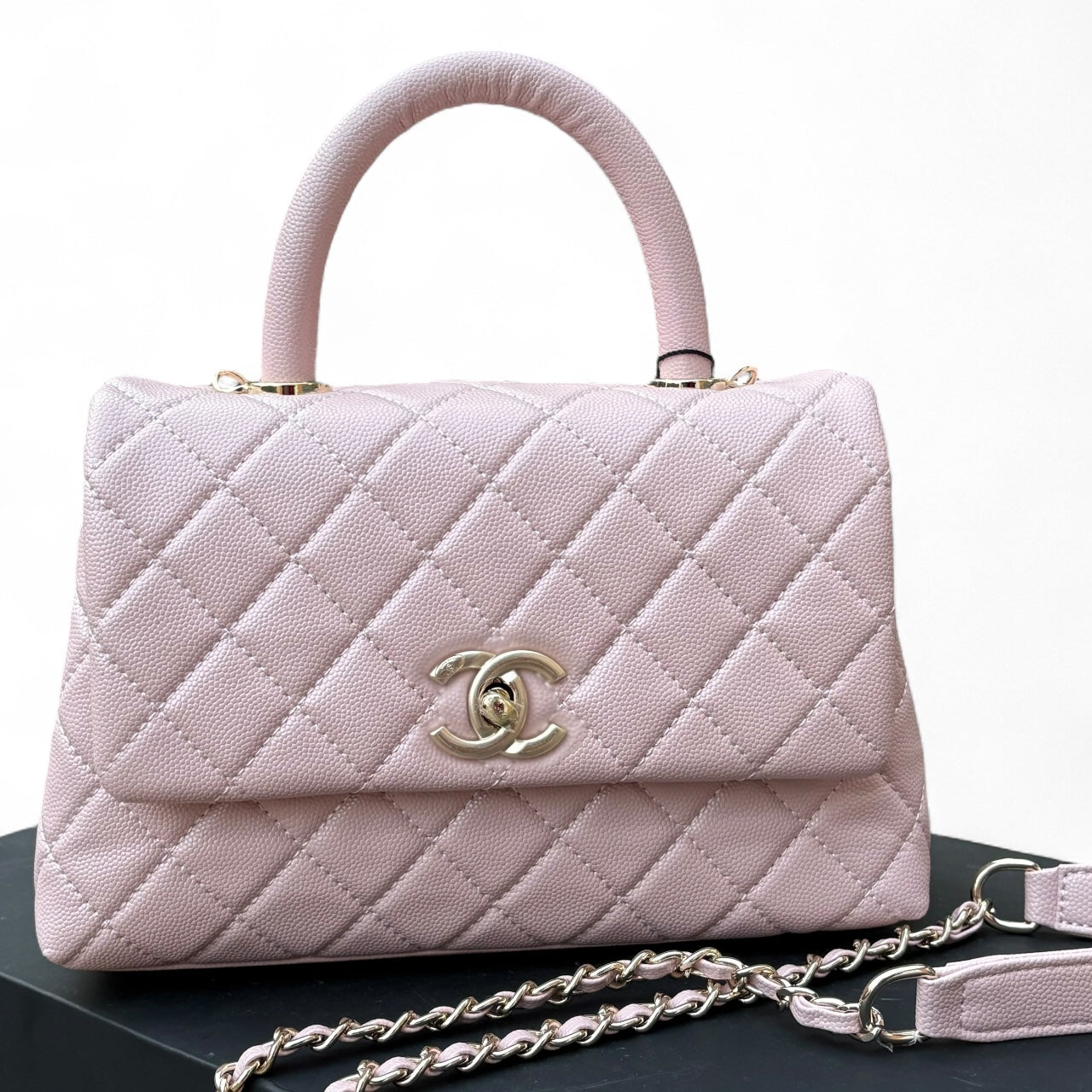 Pink Quilted CoCo Top Handle Bag w/ Box | VIP/GWP