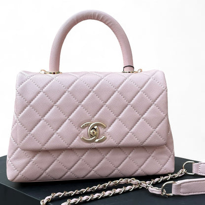 Pink Quilted CoCo Top Handle Bag w/ Box | VIP/GWP