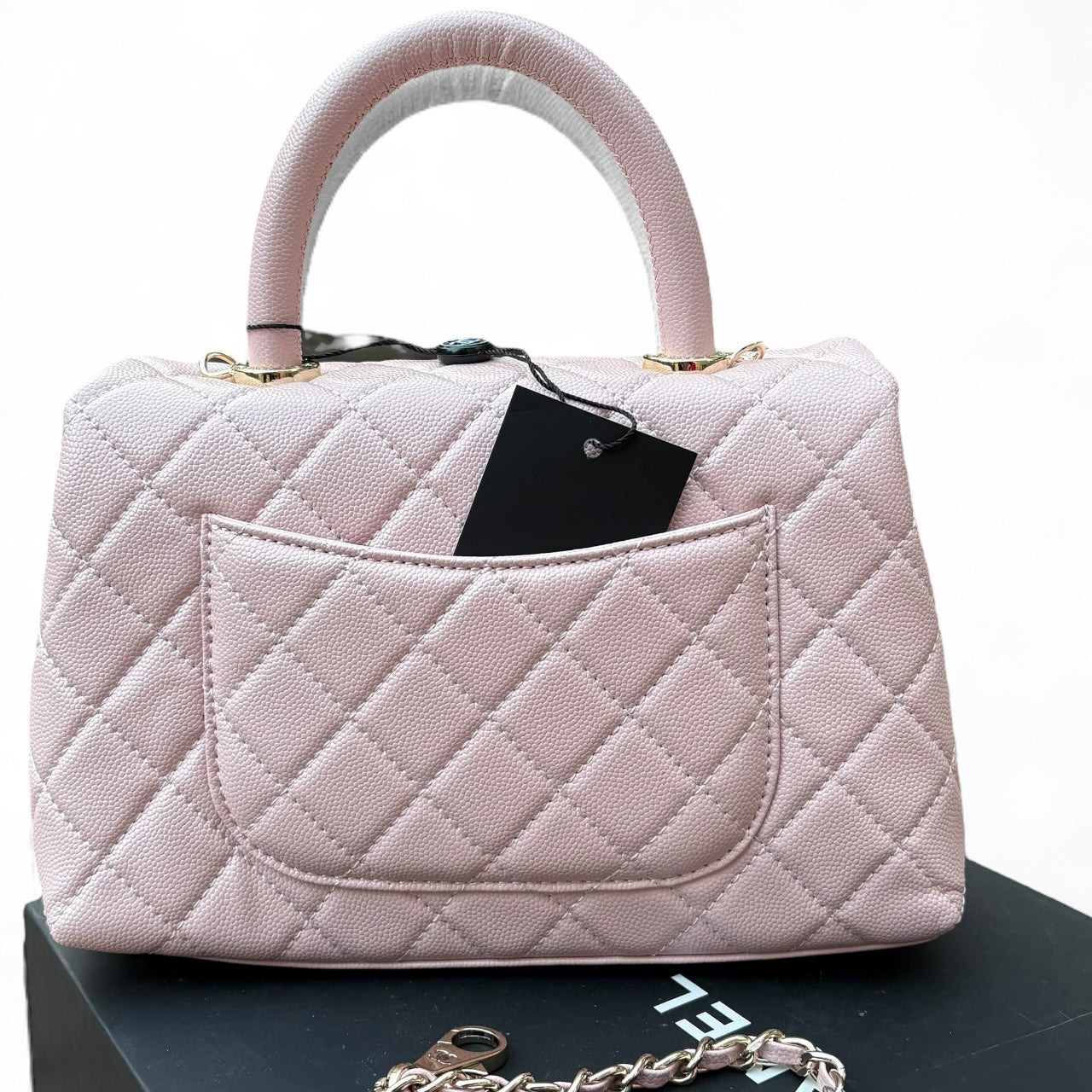 Pink Quilted CoCo Top Handle Bag w/ Box | VIP/GWP