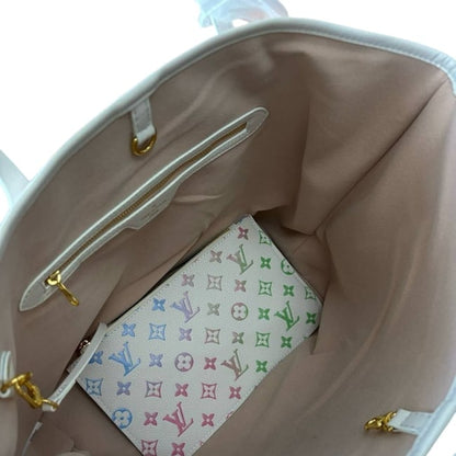 White Gradient Neverfull MM Tote & Removable Pouch | VIP/GWP