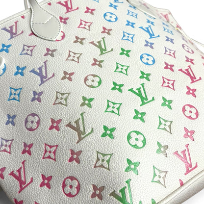 White Gradient Neverfull MM Tote & Removable Pouch | VIP/GWP