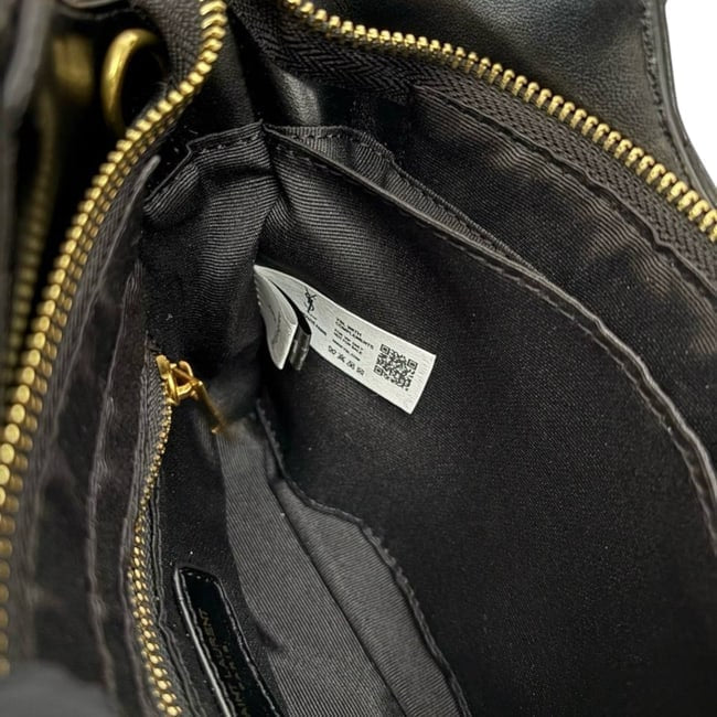 Quilted Black Gold Mini Shopping Bag w/ Box | VIP/GWP