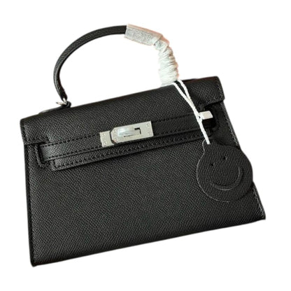 Black Silver Mini Kelly Birkin Bag w/ Box | VIP/GWP