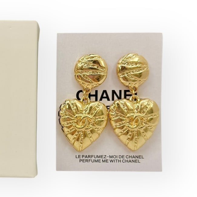 Drop Earrings Gold Heart Shaped | VIP/GWP