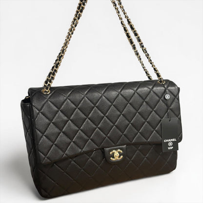 XL Black Quilted Classic Flap w/ Gift Bag | VIP/GWP