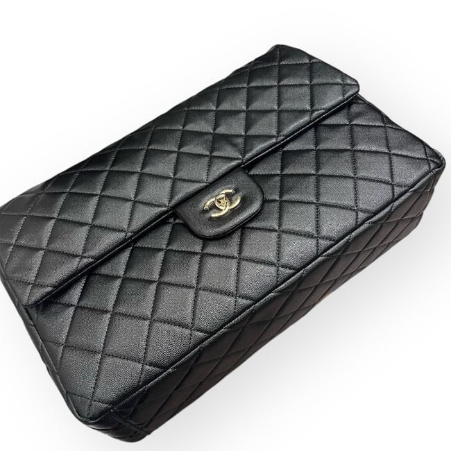 XL Black Quilted Classic Flap w/ Gift Bag | VIP/GWP