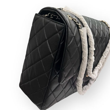 XL Black Quilted Classic Flap w/ Gift Bag | VIP/GWP