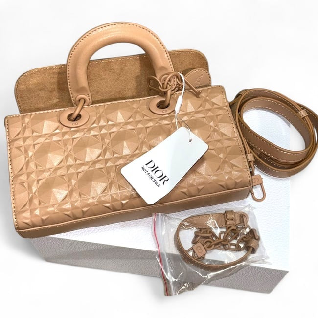 Coral Pink Diamond Motif Lady D Bag | VIP/GWP