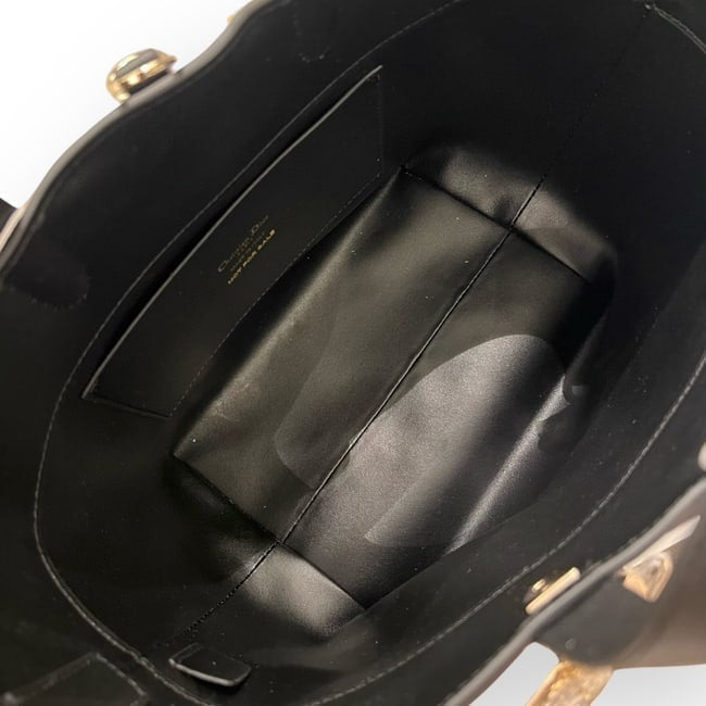 Christian VIP Black Gold Cannage Bag w/ Box | VIP/GWP
