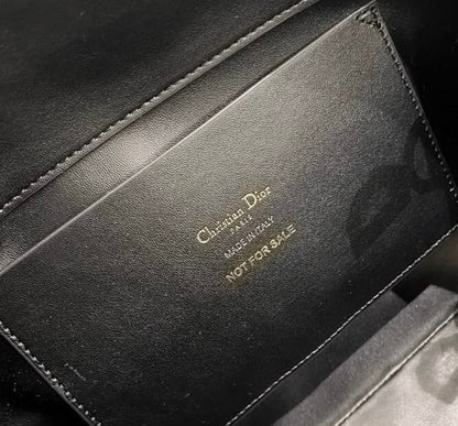 Christian VIP Black Gold Cannage Bag w/ Box | VIP/GWP