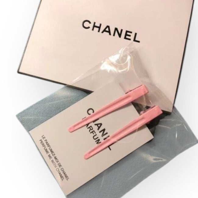 2Pc Set Pink Pink CC Long Rectangle Hair Clips | Beaute