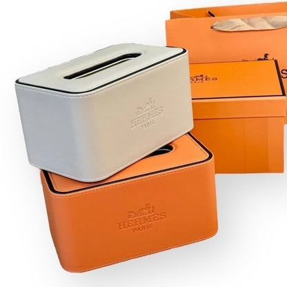 White Front Logo Tissue Box Cover | VIP/GWP