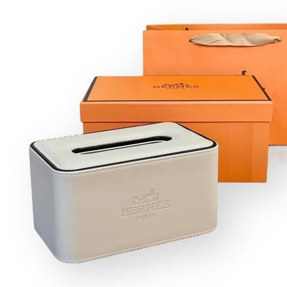White Front Logo Tissue Box Cover | VIP/GWP