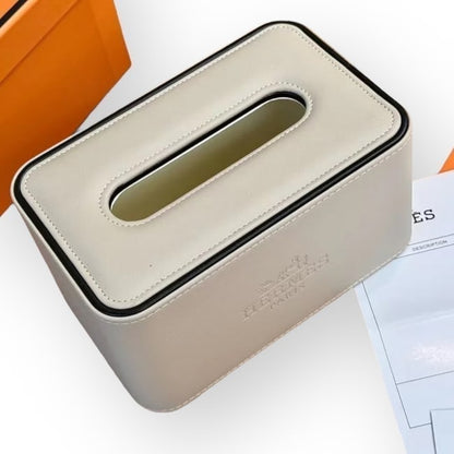 White Front Logo Tissue Box Cover | VIP/GWP