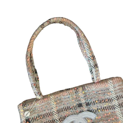 Coral Pink Tweed Detailed Logo U.L Tote | VIP/GWP