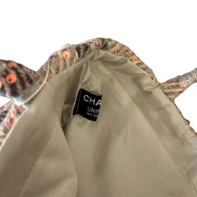 Coral Pink Tweed Detailed Logo U.L Tote | VIP/GWP