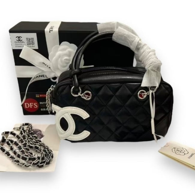 Quilted Cambon Mini Bowler Bag w/ Box | VIP/GWP