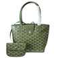 Green Sig Print Mini Tote, Removable Pouch | VIP/GWP