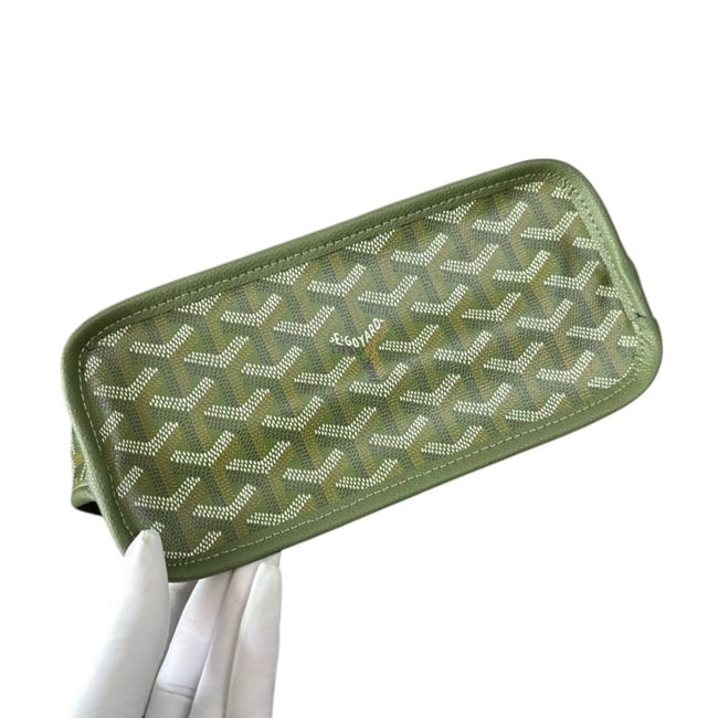 Green Sig Print Mini Tote, Removable Pouch | VIP/GWP