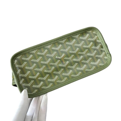 Green Sig Print Mini Tote, Removable Pouch | VIP/GWP