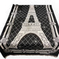 Black White Eiffel Tower Print Scarf | VIP/GWP