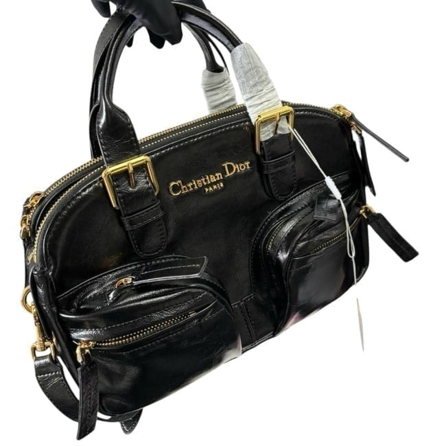 Christian Black Gold Grand Tour Bag w/ Box | VIP/GWP