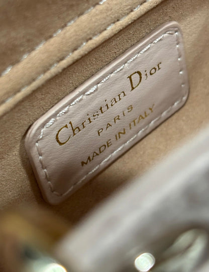 Christian Small Beige Lady D-Joy Bag w/ Box | VIP/GWP