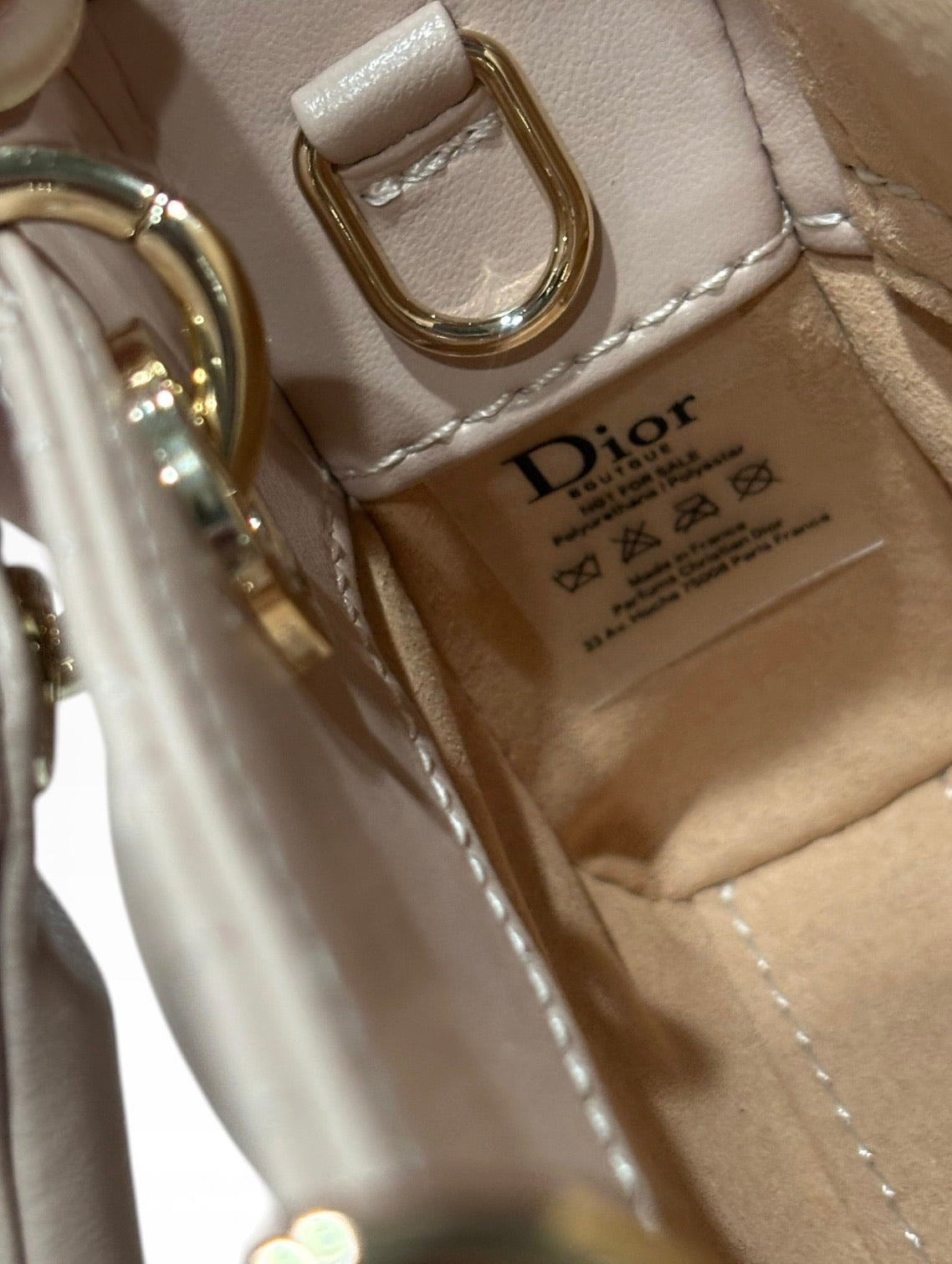 Christian Small Beige Lady D-Joy Bag w/ Box | VIP/GWP