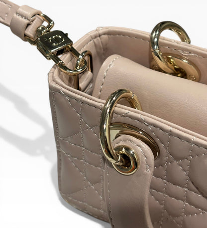 Christian Small Beige Lady D-Joy Bag w/ Box | VIP/GWP