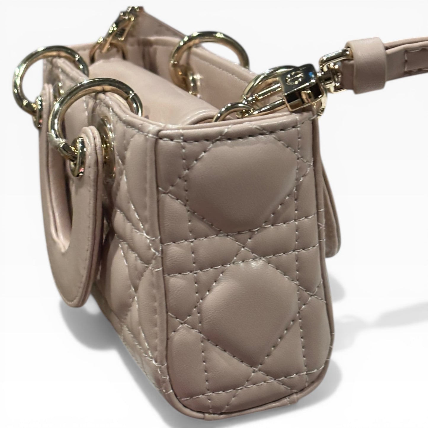 Christian Small Beige Lady D-Joy Bag w/ Box | VIP/GWP