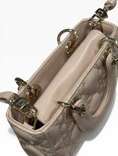 Christian Small Beige Lady D-Joy Bag w/ Box | VIP/GWP