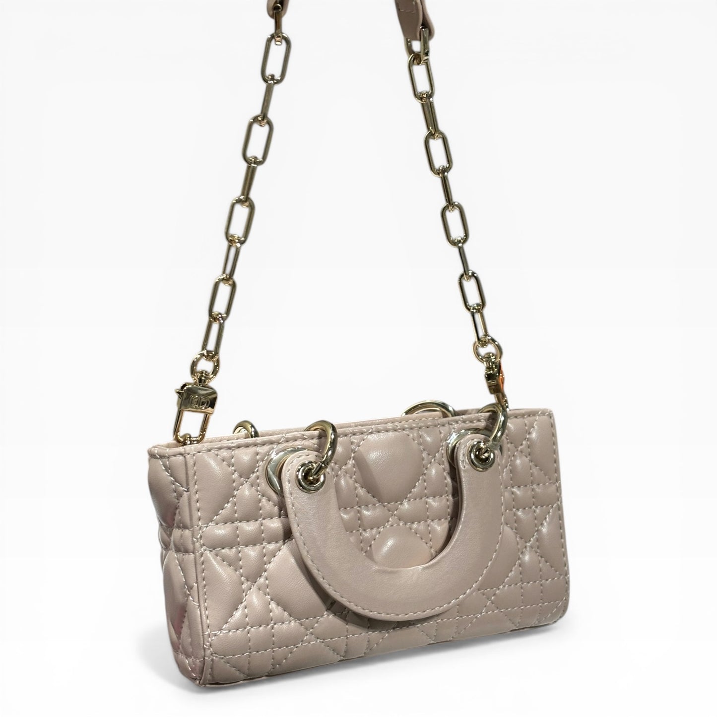 Christian Small Beige Lady D-Joy Bag w/ Box | VIP/GWP