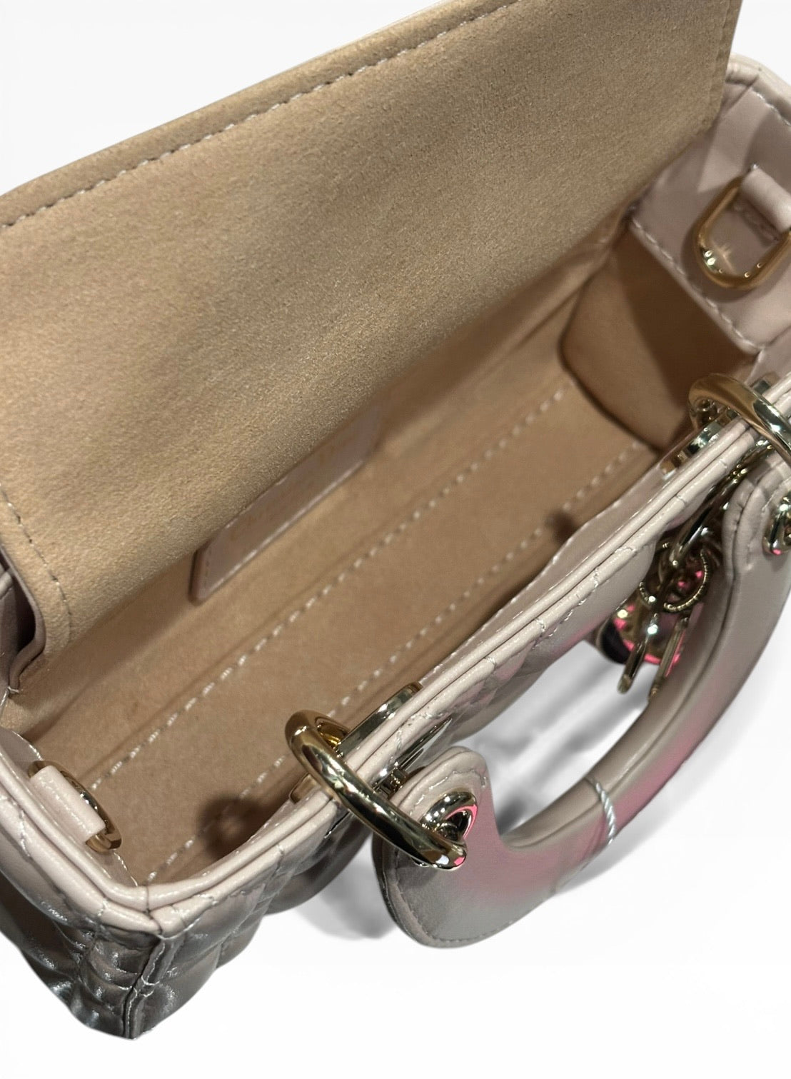 Christian Small Beige Lady D-Joy Bag w/ Box | VIP/GWP