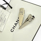 2Pc Set Silver White Rhinestone Logo Hair Clips | Beaute