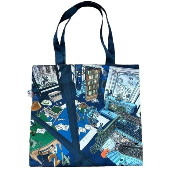 Blue Orange Signature Print U.L Tote | VIP/GWP