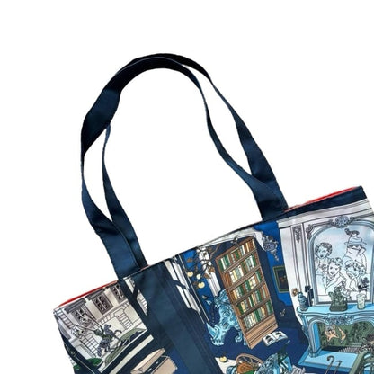Blue Orange Signature Print U.L Tote | VIP/GWP