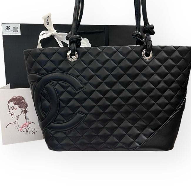 Black On Black Cambon Tote w/ Gift Bag | VIP/GWP