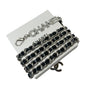 Adjustable Belt Black & Silver Rhinestone Covered | VIP/GWP