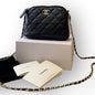Black Quilted Mini Clutch With Chain Bag | VIP/GWP