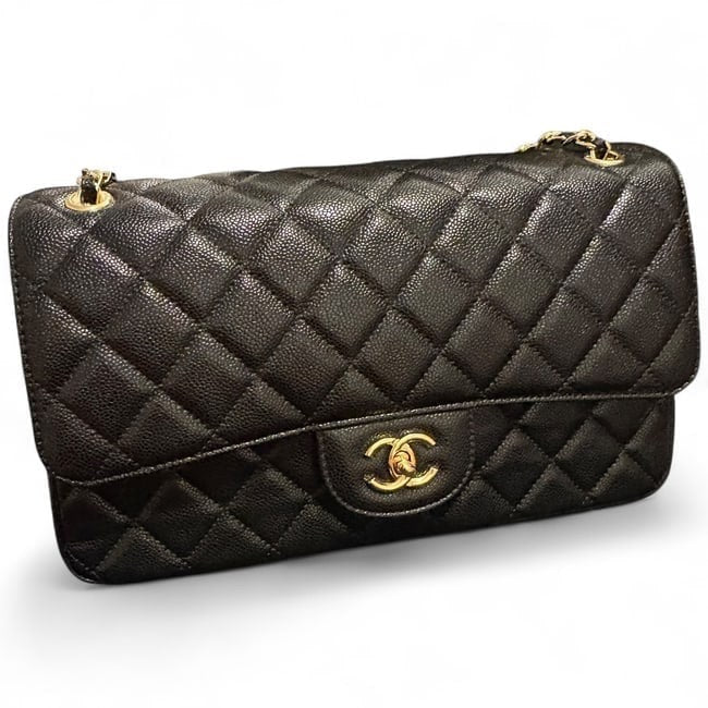 Jumbo Black Quilted Classic Flap Bag | VIP/GWP