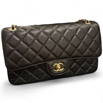 Jumbo Black Quilted Classic Flap Bag | VIP/GWP