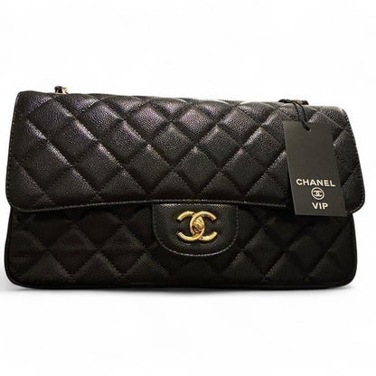 Jumbo Black Quilted Classic Flap Bag | VIP/GWP