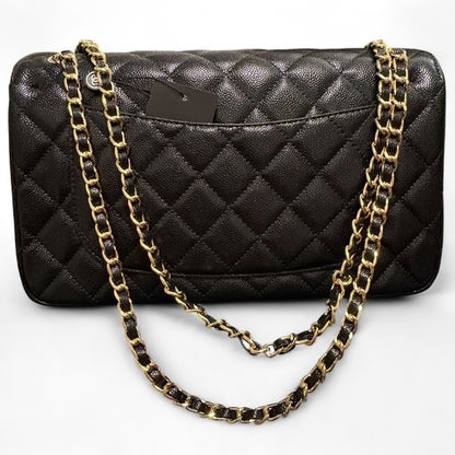 Jumbo Black Quilted Classic Flap Bag | VIP/GWP