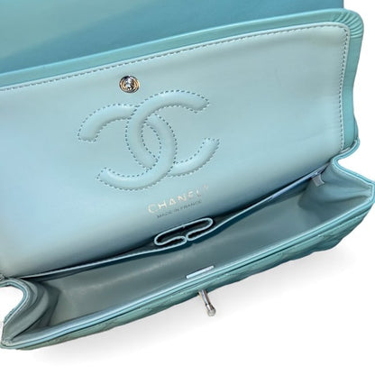 Baby Blue Gold Quilted Classic Flap Bag | VIP/GWP