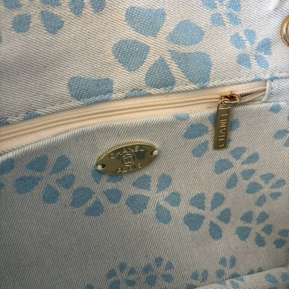 Quilted Reverse Denim Classic Flap Bag w/ Box | VIP/GWP