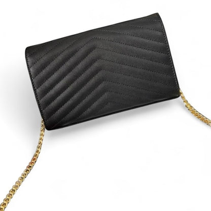 Black Wallet On Chain w/ Box Bag | VIP/GWP